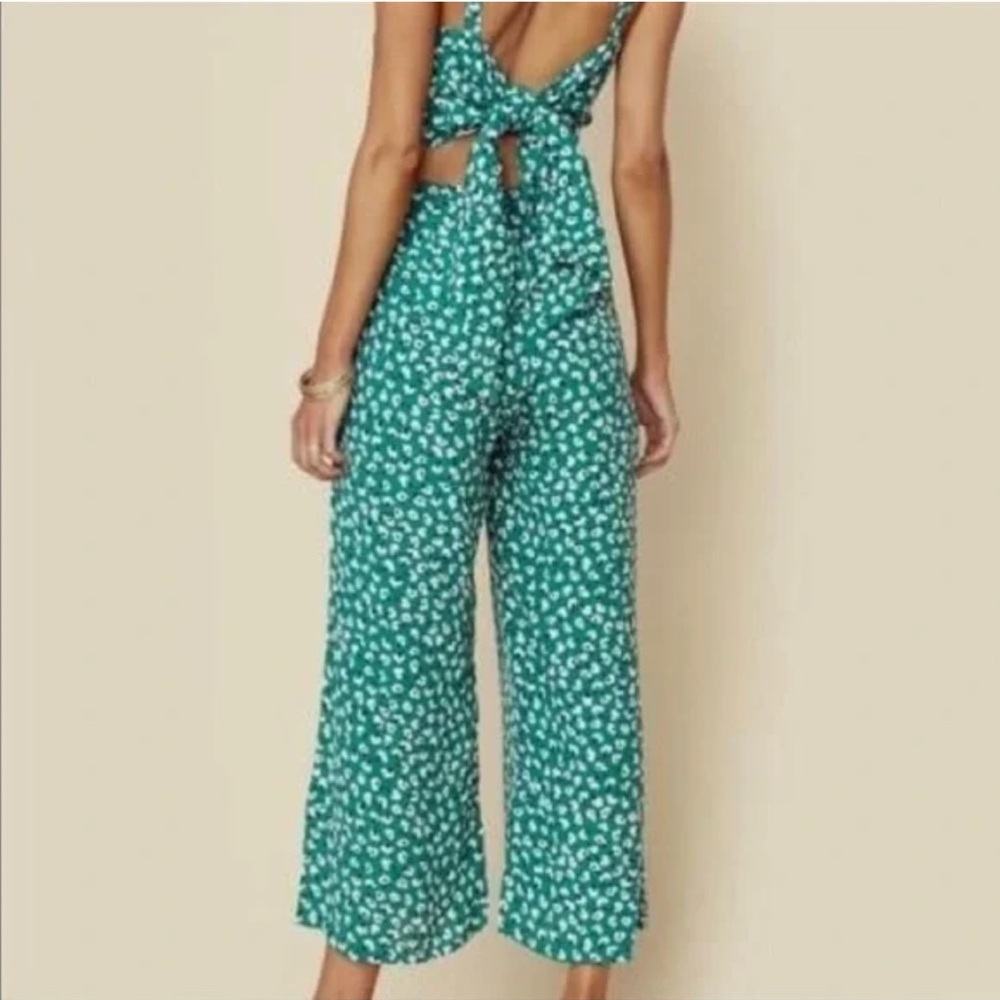 Faithful the Brand Playa Green Floral Print Jumpsuit Playsuit - Picture 6 of 13